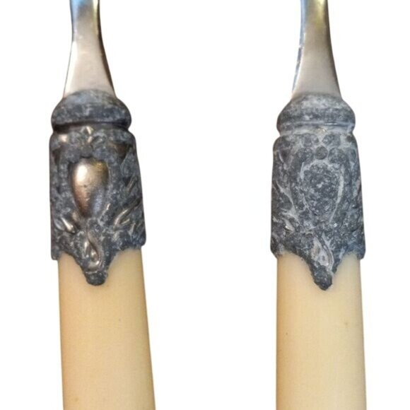 Vintage Hampton Silversmiths San Remo 9 Pc Stainless Steel Flatware Lucite - Picture 5 of 7